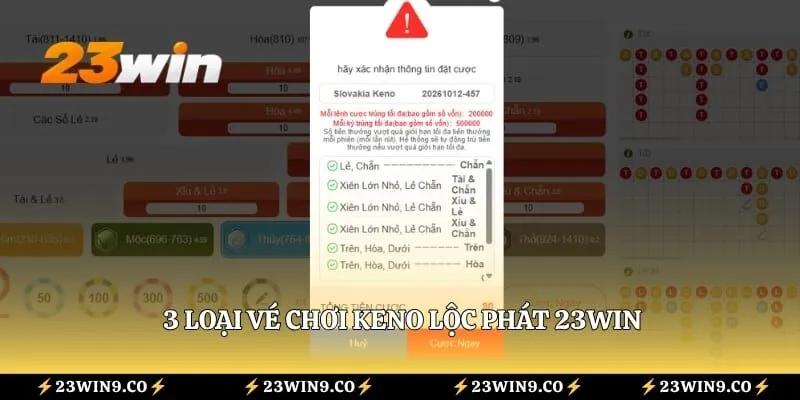 Keno Lộc Phát 23WIN - Hướng Dẫn Chơi Và Kinh Nghiệm Cần Biết