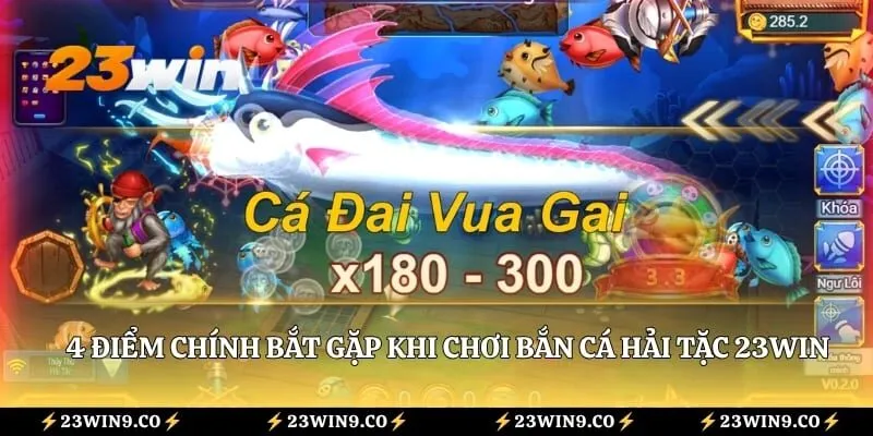 4 điểm chính bắt gặp khi chơi Bắn cá Hải Tặc 23WIN