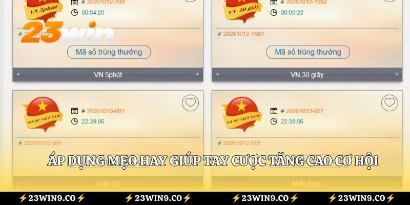 Áp dụng mẹo hay giúp tay cược tăng cao cơ hội giành chiến thắng