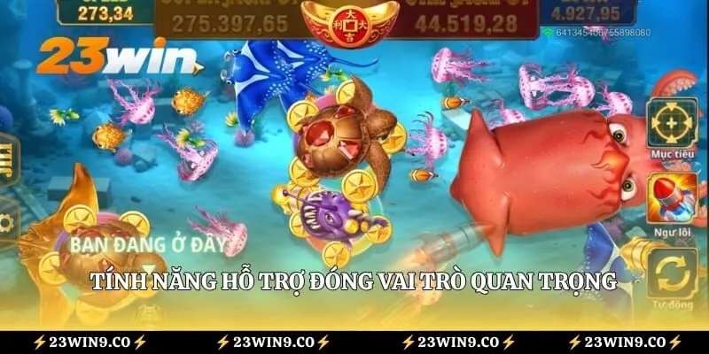 Mẹo Bắn Cá 23WIN - 3 Chiến Thuật Hỗ Trợ Săn Boss Hiệu Quả 3 Tính năng hỗ trợ đóng vai trò quan trọng trong quá trình đi săn